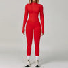 SWELTERING 2/3PCS Seamless Yoga Set Gym Clothes Sportswear Fitness Suits Women Workout Bra Crop Top Long Sleeve Sports Suits