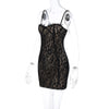 Dulzura Träger-Spitzen-Minikleid Patchwork Bodycon Party Elegante Club-Outfits Y2K Kleidung 2023 Sommer Damen Kleidung Dropshipping