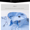 Men's Print Shirt Autumn Spring Long Sleeve Thin Non Iron Fashion Business Causal Social Anti-wrinkle Plaid Slim Fit Chemise Hom