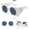 Colorful Square Sunglasses Women Men Two Color Frame Travel Sun Glasses Female Shades UV400 Male Gafas Oculos Brand Luxury
