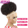 Synthetic Afro Puff Drawstring Ponytail Hair Bun 10 Inch Short Afro Kinkys Curly Afro Bun Extension Hairpieces Large Size