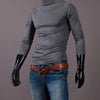 Thermal Underwear Tops Men Winter Clothes Thermal Shirt Autumn Men's Winter Tights High Neck Thin Slim Fit Long Sleeve T-shirt