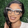 Blumen Katzenaugen Retro Strass Sonnenbrille für Damen Elegant Fashion Herren Trend Designer Outdoor Party Sonnenbrillen Eyewear