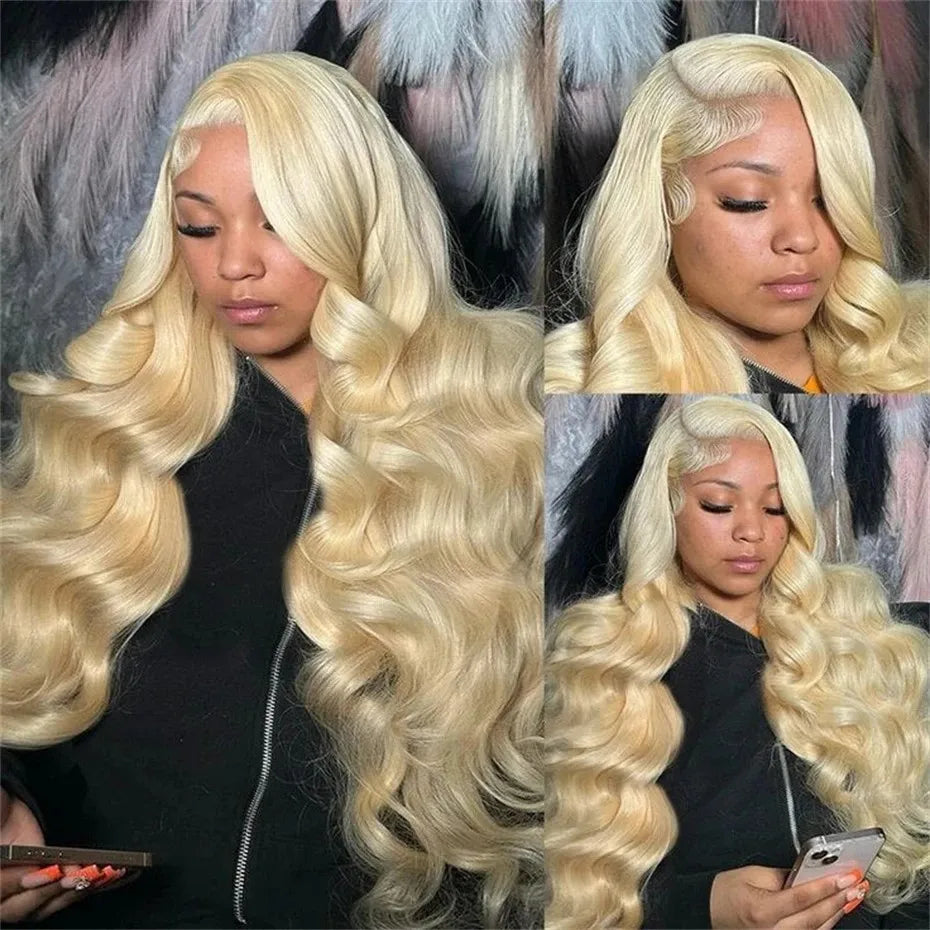Rosabeauty HD Transparent 13x6 613 Body Wave Honey Blonde Lace Frontal Human Hair Wig Brazilian 13x4 Lace Front Wigs For Women