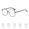 Fashion Metal Anti-Blue Light Glasses Women Men Vintage Ultralight Oval Frame Computer Game Goggles Blue Ray Blocking Eyeglasses