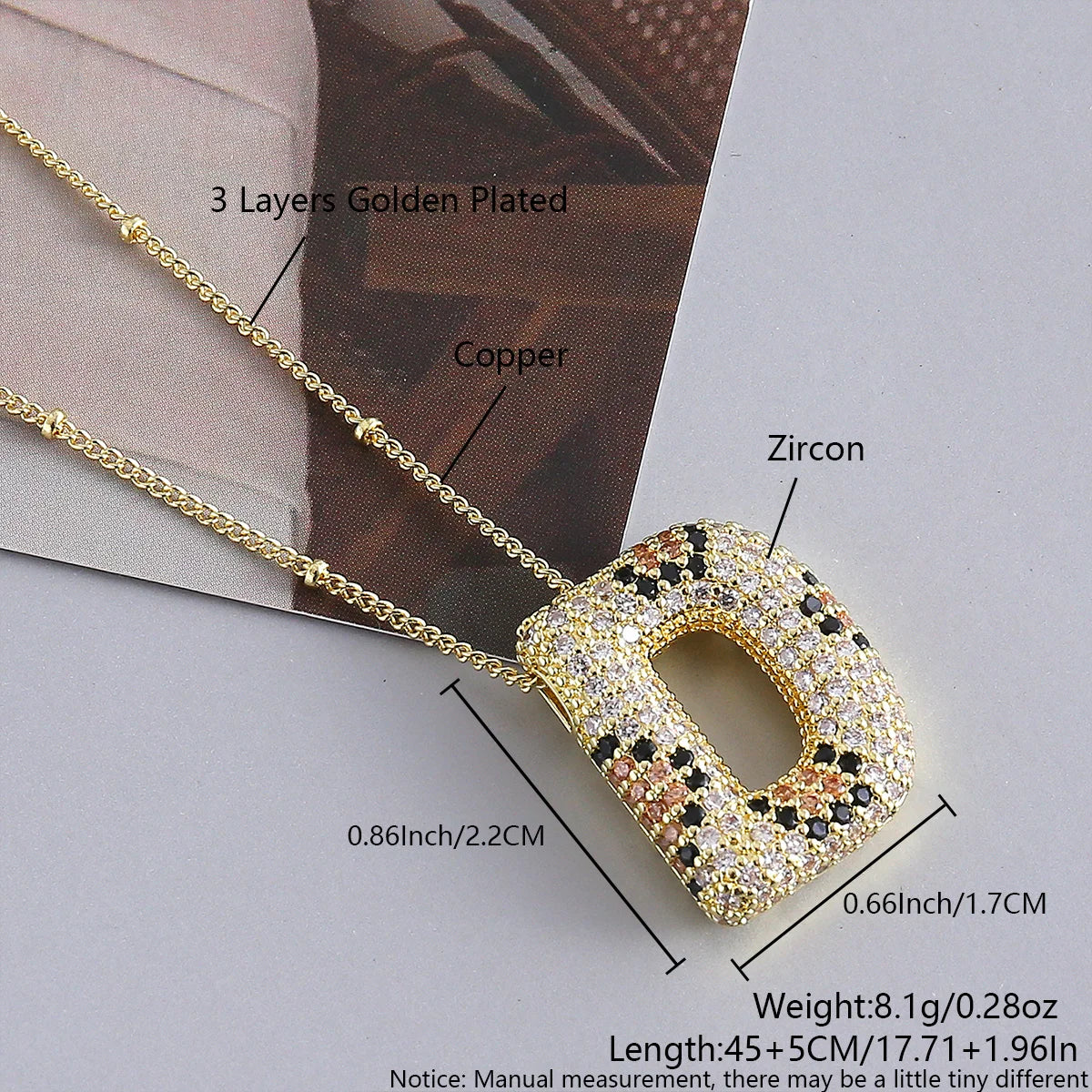 MHS.SUN Neue Leopard Bubble Buchstabenkette Vergoldet Chunky Bubble Zirkon 26 Initialen Anhänger Halskette Frauen Modeschmuck