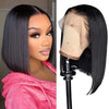Dark Purple Bob Lace Front Wigs Human Hair Colored 13x4 Lace Frontal Short Straight Purple Bob Wig Pre Plucked with Baby Hair