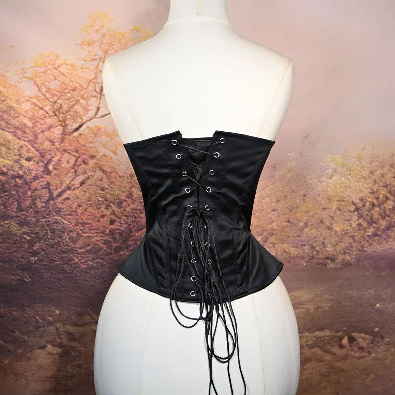 Sexy Women's Overbust Corsets Lace Up Bustiers Tops Fashion Gothic Slimming Fit Corsets and Bustiers Body Shaper корсет женский