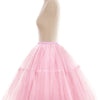 Multi-layer Tulle Tutu Skirts Fuchsia 6 Layers Fluffy Petticoat Underskirt Princess Ball Gown Women Halloween Party Skirt