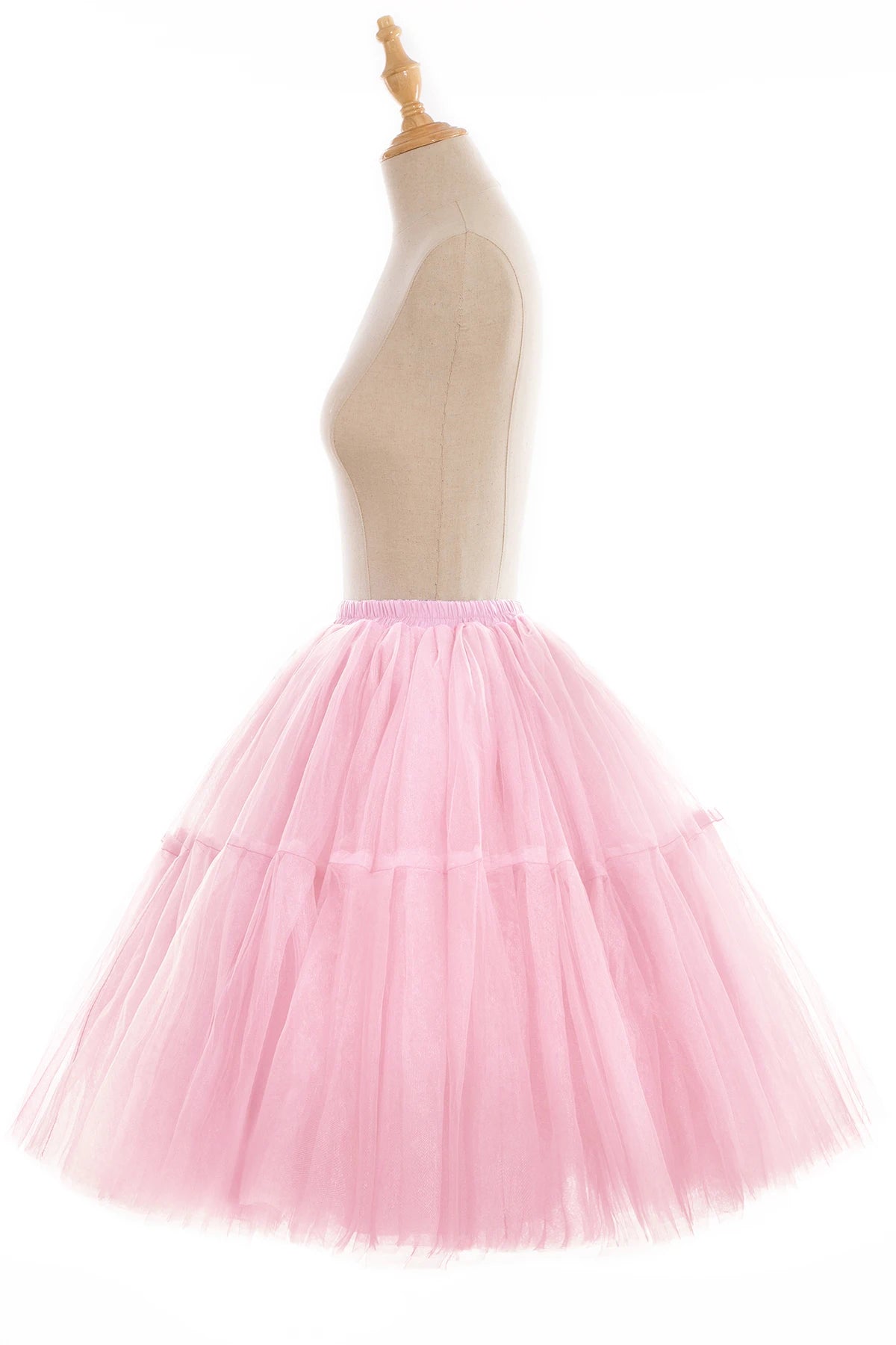Multi-layer Tulle Tutu Skirts Fuchsia 6 Layers Fluffy Petticoat Underskirt Princess Ball Gown Women Halloween Party Skirt