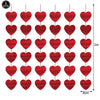 6pcs Red Heart Love Spiral Swirl Hanging Garland Love Hanging String Curtain Wedding Valentines Day Birthday Party Bedroom Decor