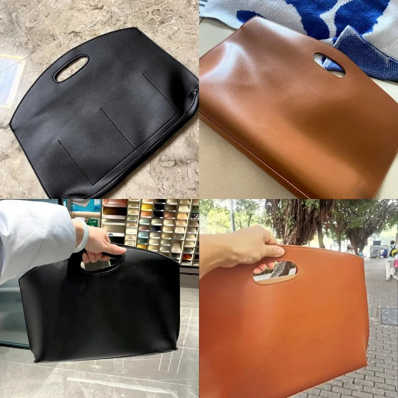 Damenhandtasche, neue Aktentasche mit großem Fassungsvermögen, modische, vielseitige Pendler-Tasche, Leder-Aktentasche, Umschlag-Clutch-Tasche