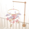 Baby-Kinderbett-Mobile-Rassel-Spielzeug 0-12 Monate Säugling Weicher Filz Teddy Samt Rosa Bär Bettglocke Hängendes Spielzeug Halterung Babybett Mädchen Spielzeug