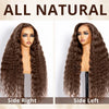 40 30 Inch Chocolate Brown Deep Wave Lace Front Wigs Human Hair #4 Colored 13x4 13x6 Hd Curly Lace Frontal Wigs Pre Plucked