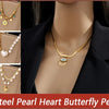 DIEYURO 316L Stainless Steel 3 Color Round Pendant Necklace Minimalist Style Beautiful Woman Jewelry Accessories On Neck 2021