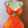 CM.YAYA Damen Blumenmuster Trägerloser Rückenfreier BH Vorne Großes Swing Maxi Langes Kleid 2025 Vintage Sexy Club Party Abendkleider