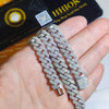 Pass Diamond Test Hip Hop Jewelry VVS1 Stone Shiny 2row 3row Men Women 925 Sterling Silver Necklace Moissanite Cuban Link Chain