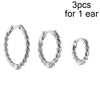 CRMYA Gold Silber gefüllt 16mm 14mm 12mm Blumen baumelnde Ohrringe Zirkonia Creolen für Damen Mädchen Schmuck Großhandel