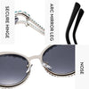 XJiea 2024 Designer Strass-Sonnenbrille für Damen Luxusmarken-Mode-Steampunk-Herrenbrille Party-Strand-Schatten-Accessoire