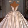Exquisite Wedding Dresses Princess Ball Gowns Pearl Decorate V-Neck A-Line Bridal Gowns Luxury Vestidos De Novia Customized
