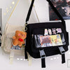 Y2K Waterproof Canvas School Bags Messenger Bag Women Handbags Student Shoulder Bag Fashion Large Capacity Crossbody Bag Itabag