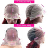 40 Inch Red Colored 13x6 Hd Lace Frontal Human Hair Wigs Pre Plucked 99J Burgundy Water Deep Wave Curly 30 36 40 Inch 13x4 Lace Front Wig For Women