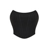 Sleeveless Off Shoulder Velvet Fashion Sexy Corset Crop Tops Vest Female Underwear Backless Bustier Top Solid