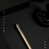 DELI Metal Sign Pen 0.5mm Gel Ink Pens Golden Silver Color Metallic Writing Pen Office Supplies