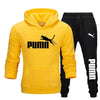 New autumn and winter men's pullover hoodie + pants 2-piece fashionable and trendy fitness jogging casual sportswear set