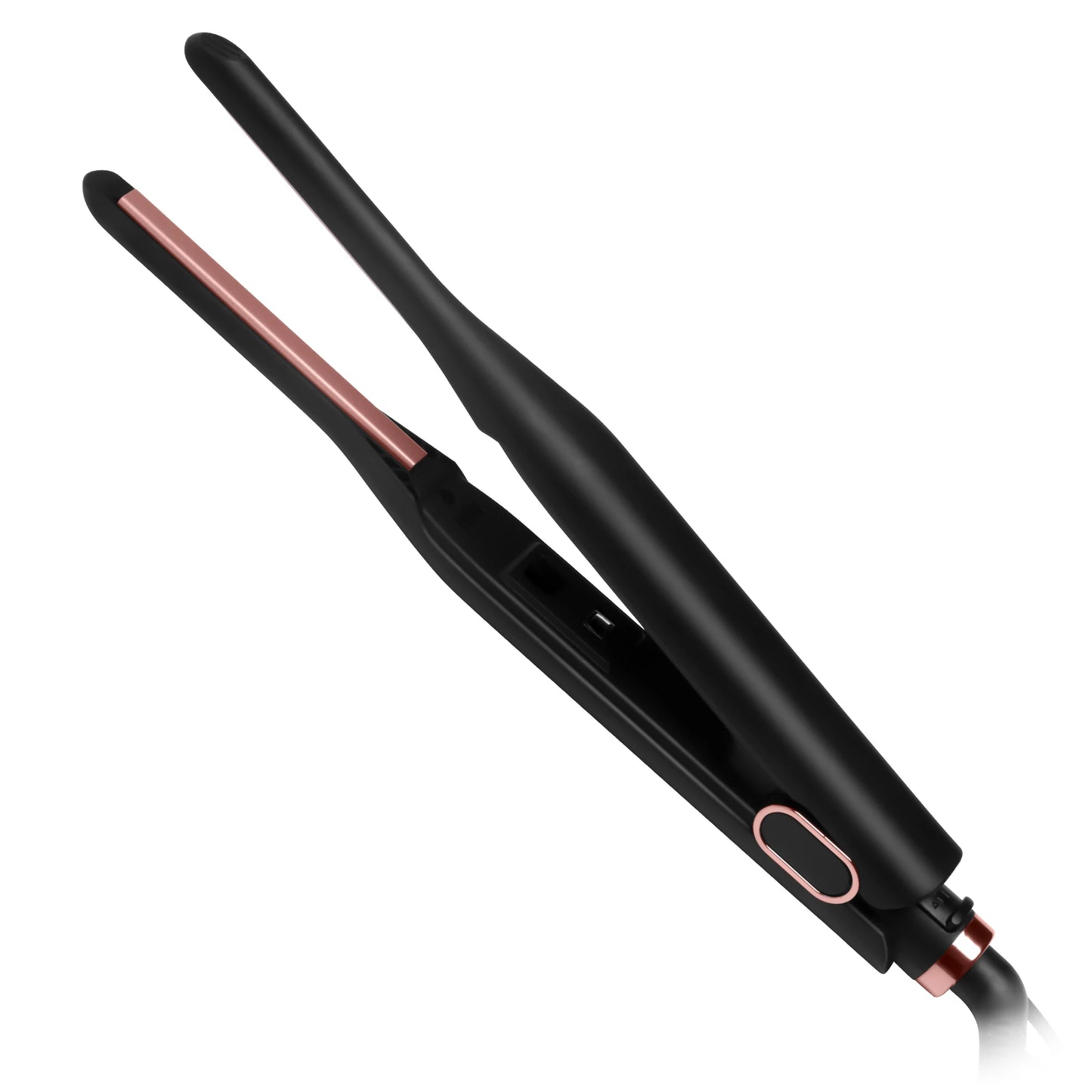 Kleines Glätteisen für kurzes Haar, Temperaturregelbares Stift-Glätteisen, schnelle Aufheizzeit, 3/10 Zoll Bartglätter