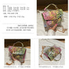 Marke Frauen Nieten Graffiti Umhängetaschen Mode Schultertasche für Damen Weibliche Luxus Designer Handtaschen 2023 Hohe Qualität