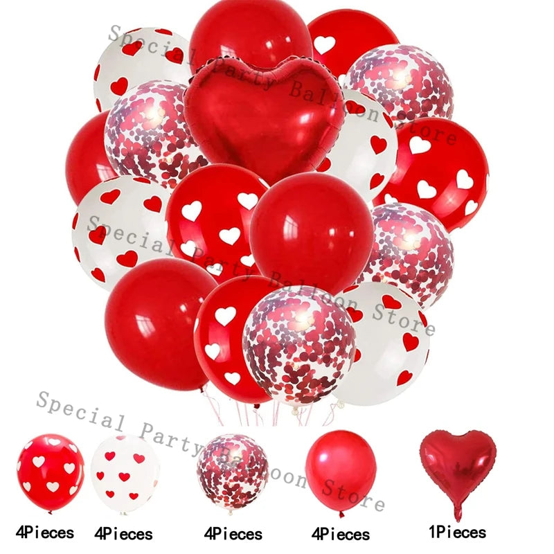 Valentinsdeko Ballon Girlande Bogen Kit Rosarot Herz Liebe Ballon für Hochzeit Jahrestag Valentinstag Geschenk 14 De Febrero