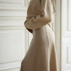 Wolfeel Freizeit Satin Damenrock Frühling Sommer Mode Locker Hoher Bund Maxi Röcke Elegant Einfacher Satin-Fischschwanzrock