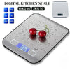 Digital Kitchen Scale 5kg/10kg Stainless Steel Panel USB Charg Precise Small Platform Scale Portable Multifunction LCD Display