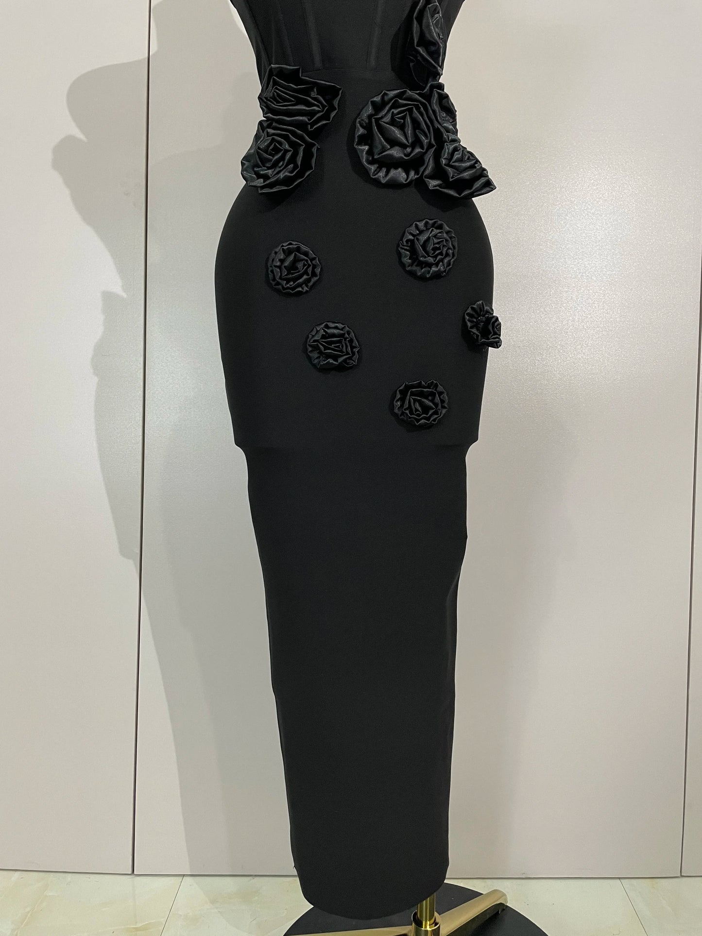 Sexy Fashion White Elegant Strapless Flower Bodycon Long Dress Women Casual Streetwear Club Birthday Party Slim Elegangt Dresses