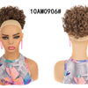 Synthetic Afro Puff Drawstring Ponytail Hair Bun 10 Inch Short Afro Kinkys Curly Afro Bun Extension Hairpieces Large Size