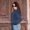 Tossy Elegant Female Striped Suit Coat For Women Scarf Lace-Up Patchwork V-Neck Long Sleeve Luxury Outwear Female Jackets Coat