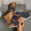 Neue Ankunft Damen Sommer 2025 Neue Plateau-Keilabsatzsandalen Übergröße Bequeme Freizeit Outdoor Offene Zehen Strandslipper