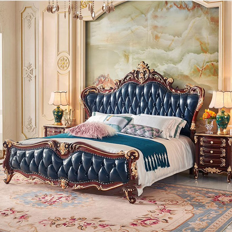 Nordisches Luxus-Ästhetik Bett Queen Size Günstig Niedlich Salon Schlafzimmer King Size Modern Holz Leder Camas Matrimonial Zimmer Möbel