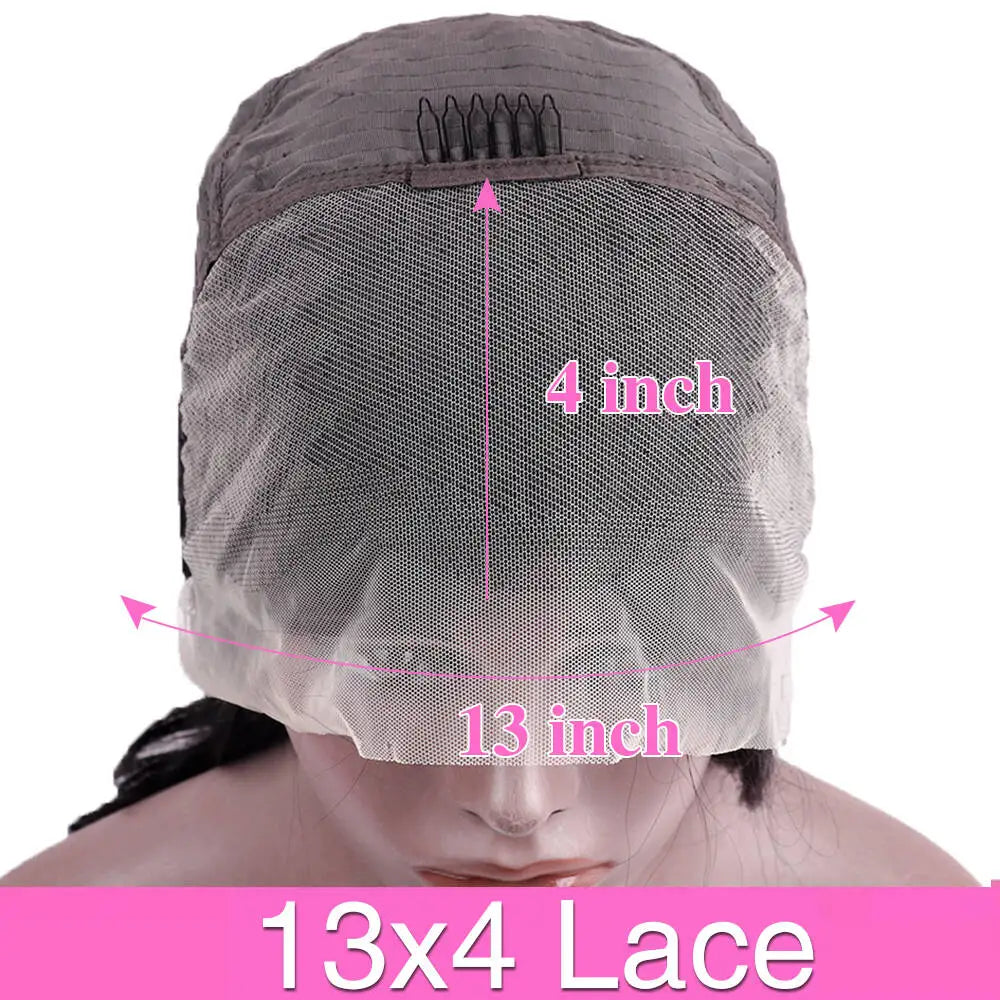 220% Dichte Bob-Perücken glatt, 100% Echthaar-Lace-Front-Perücken, 13x4 Bob brasilianisches Remy-Haar, vorgezupfte Lace-Front-Perücken, 16 Zoll