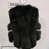 DEAT Fashion Temperament Thickened Fur Coat Cardigan Women Top-Quality Leather Patchwork Long Sleeve Jacket 2024 Winter 11SX023