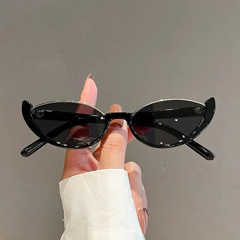 Half Frame Cat-eye Sunglasses Fashion Style Colored Women's Sunglasses Uv400 Fashion Shades Eyewear Summer Anti UV Sunglasses