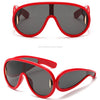 New Fashion Personality Hip Hop Cool Cyberpunk Sunglasses with Large Frame UV400 Anti UV Eyeglasses Oculos De Sol Feminino