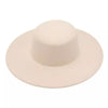 Hepburn-Stil Damen Flatcap Neue französische elegante Flat-Top-Mütze Dame Hut Retro-Filzhut mit breiter Krempe für Damen