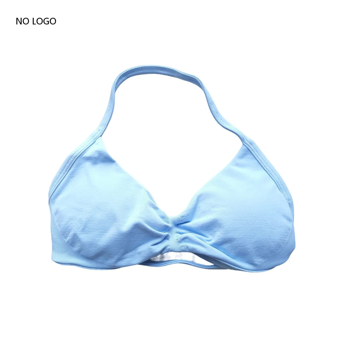Impact Sports Bra Strappy Backless Yoga Gym Bra Removable Cups Women Workout Clothing Gym Top Halter Sport Bras