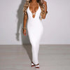 European and American women's summer strappy sexy buttocks tight solid color dress