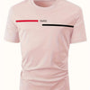 Men's Summer Loose Fit  100 Cotton Printed T-shirt Tops  Black Print Men's Brand Tshirts Fashion White T-shirt Casual Men's Clot