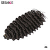 Deep Wavy Twist Synthetische Häkelhaare Afro Lockiges Haar Afrikanische Häkelzöpfe Ombre Blonde Flechthaarverlängerungen für Frauen