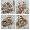 Marke Frauen Nieten Graffiti Umhängetaschen Mode Schultertasche für Damen Weibliche Luxus Designer Handtaschen 2023 Hohe Qualität