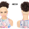 Synthetic Afro Puff Drawstring Ponytail Hair Bun 10 Inch Short Afro Kinkys Curly Afro Bun Extension Hairpieces Large Size